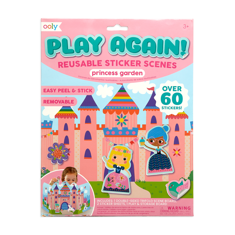 Princess Garden – Escenas de pegatinas reutilizables – Ooly