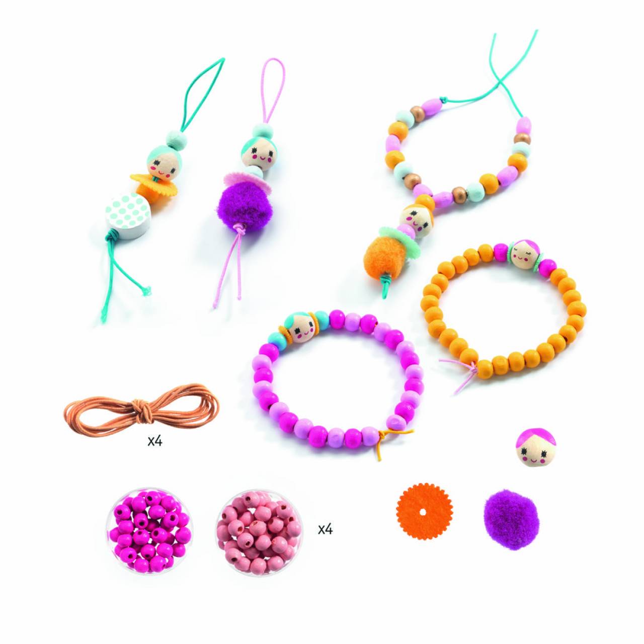 Manualidad Bisutería – Perlas y figuritas – Djeco