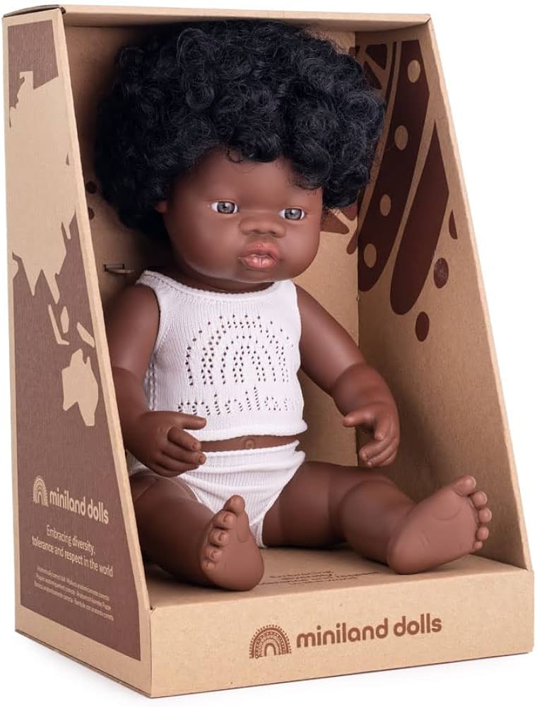 Baby Doll African Girl 38 Cm - Miniland