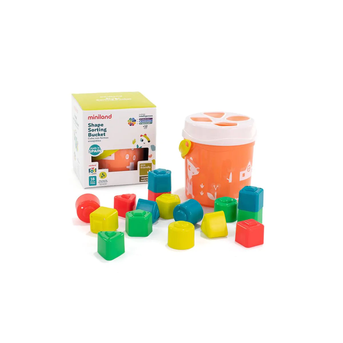Encajables para bebés de color salmón - Miniland
