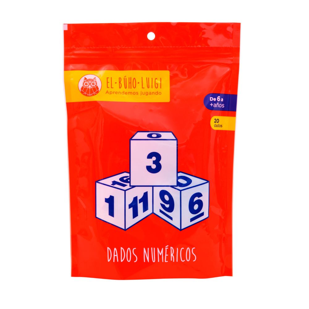 Dados Numéricos (20 Piezas) - El Búho Luigi