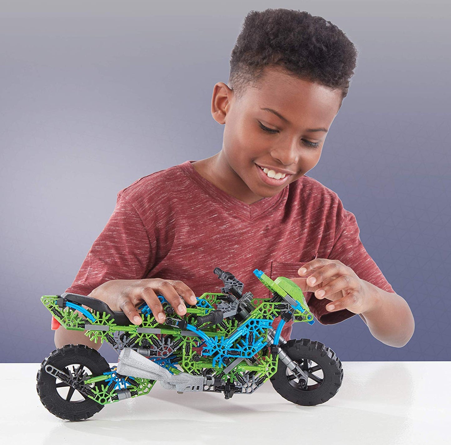 Mega juego de construcción motocicleta de 456 piezas