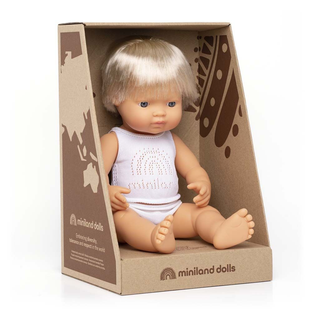 Baby Doll Caucasian Boy 38 Cm - Miniland