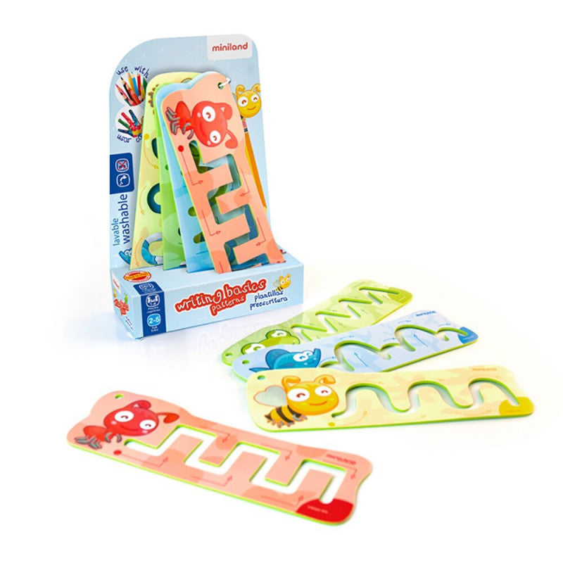 Plantillas de trazos Pre-writing Basics Patterns - Miniland