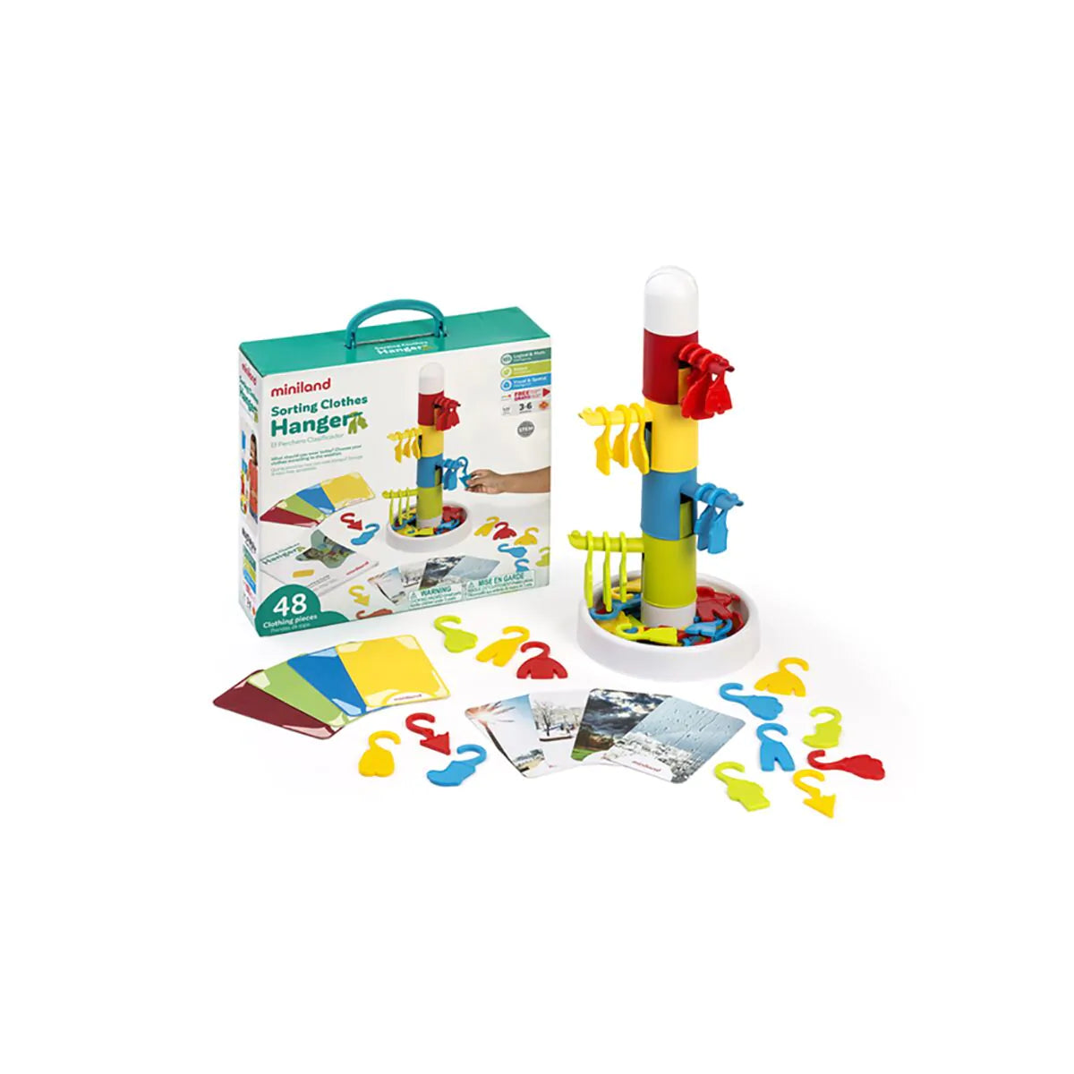 Juego clasificación Sorting Clothes Hanger - Miniland