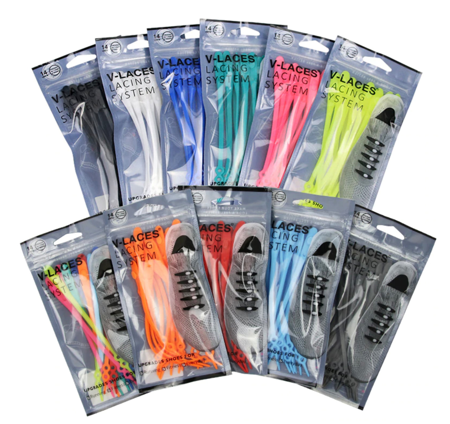 Pasadores Elásticos de Colores – V-Laces