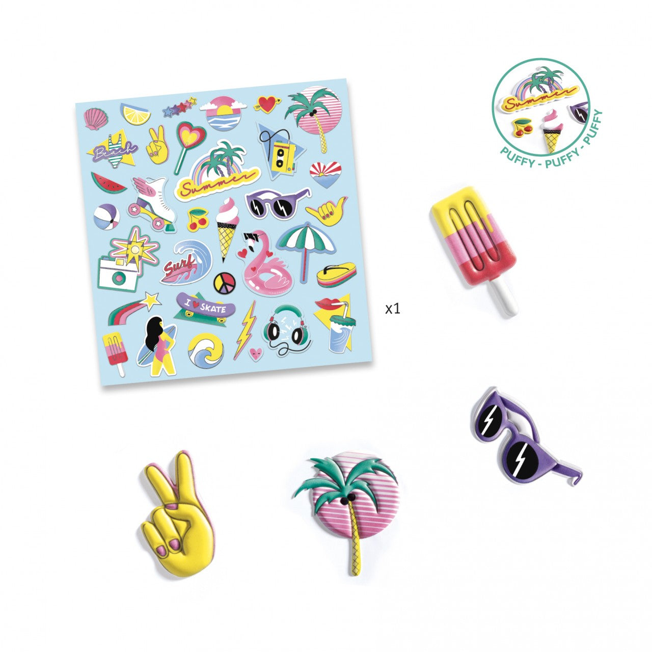 Stickers con Volumen – California – DJECO