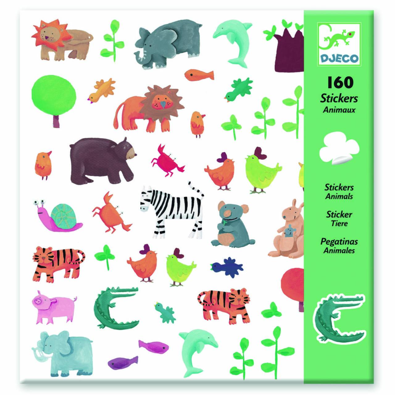 Pack de stickers – Animales – DJECO