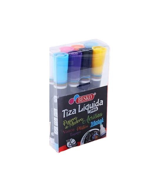 Pack Plumones Tiza LĂquida x 8 â Besko