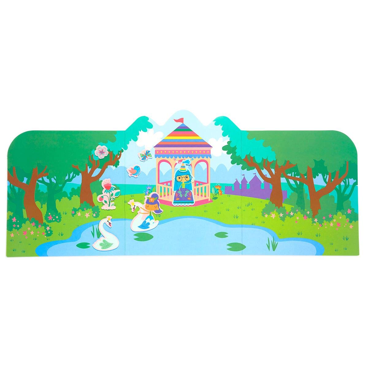 Princess Garden – Escenas de pegatinas reutilizables – Ooly