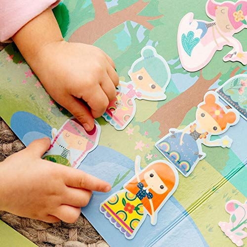 Princess Garden – Escenas de pegatinas reutilizables – Ooly