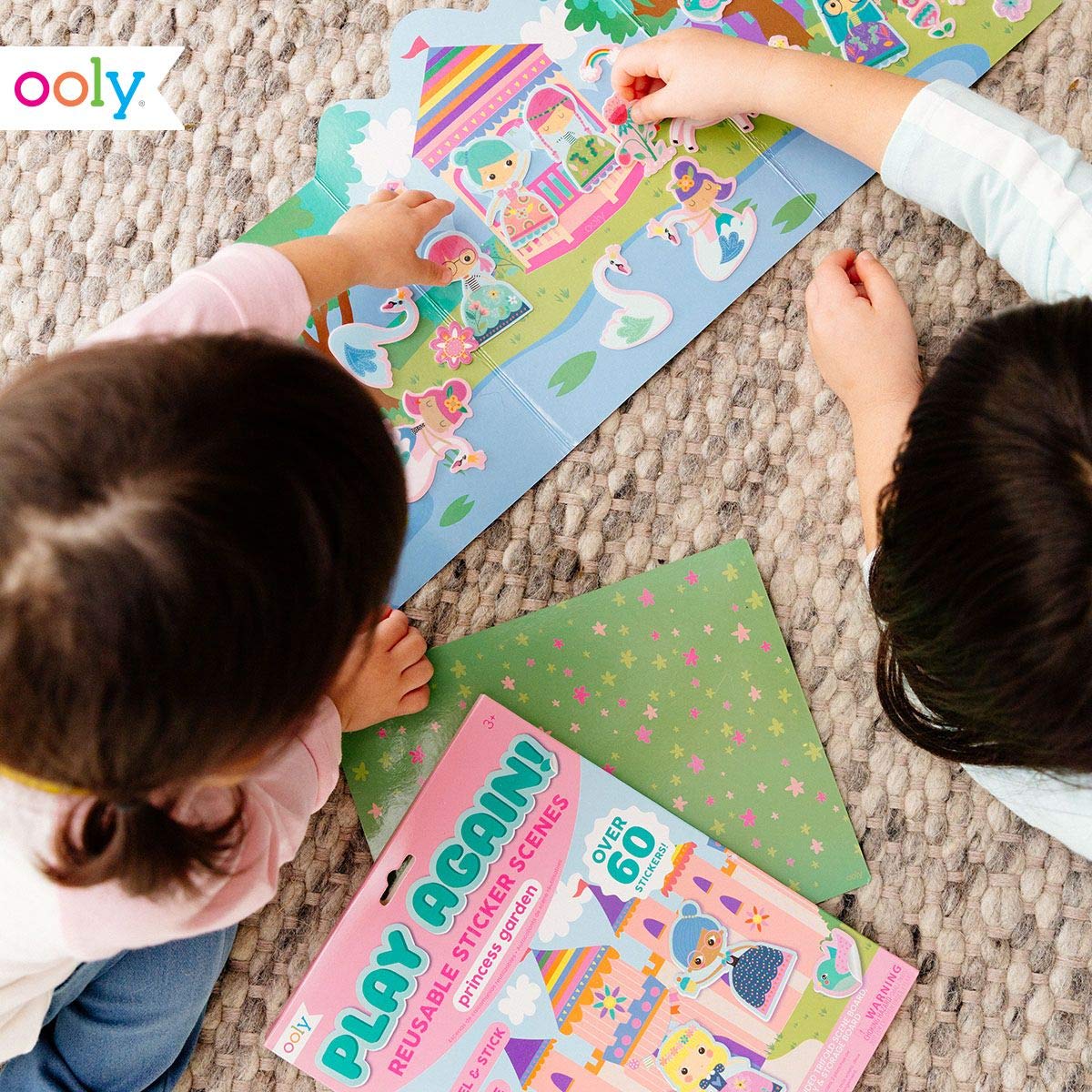 Princess Garden – Escenas de pegatinas reutilizables – Ooly