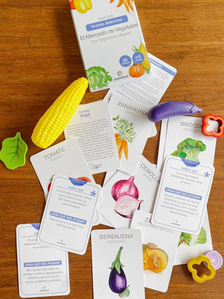 Flashcards Mercado de Verduras – Unlimited