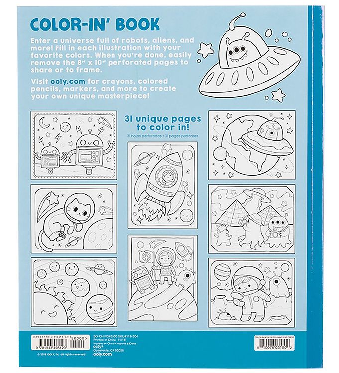 Libro para colorear – Aventuras en el espacio – Ooly