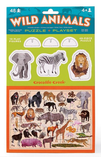 Pop Out and Play Set WILD ANIMALS – Crocodile Creek