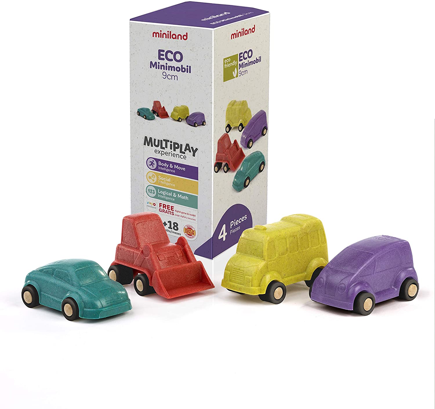 Eco Minimobil 9cm (4 unidades)