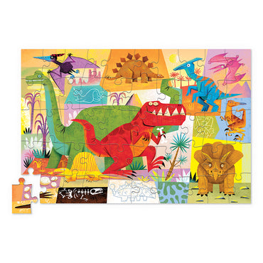 Rompecabezas 50 piezas en lata – Mundo dino – Crocodile Creek