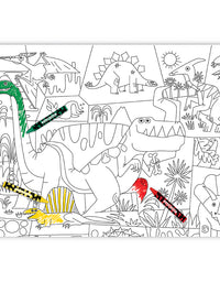 Colorea un cartel con crayones Dinosaurio – Crocodile Creek
