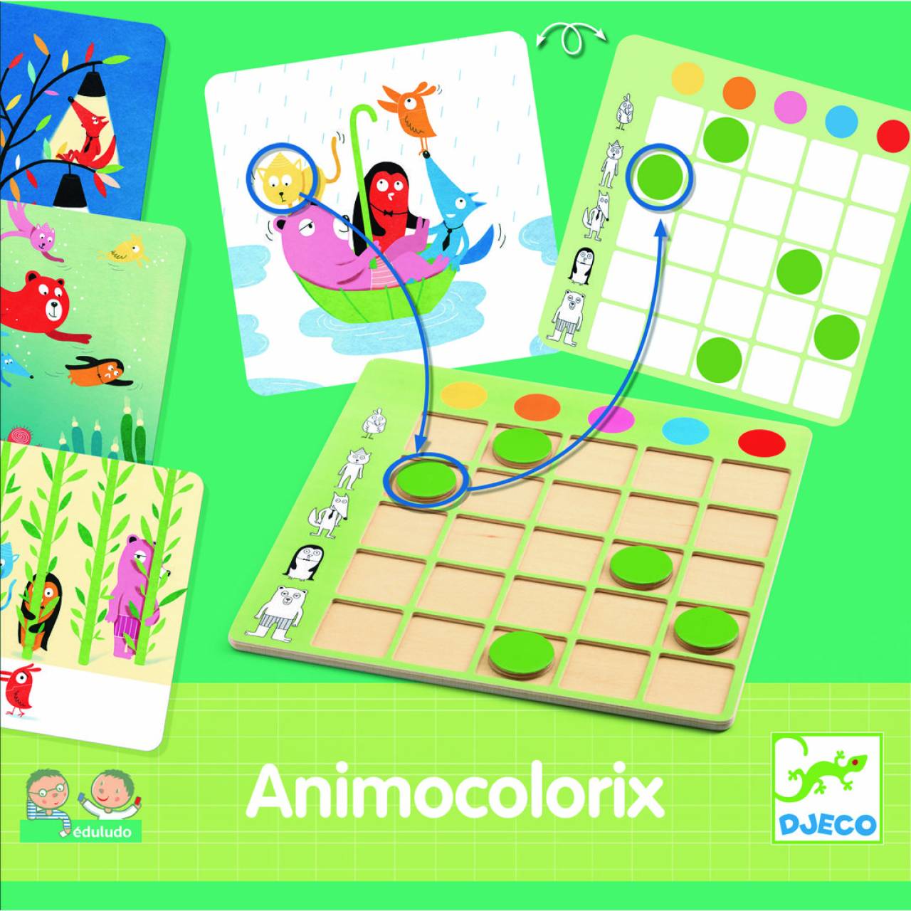 Juego de mesa ANIMO COLORIX – DJECO