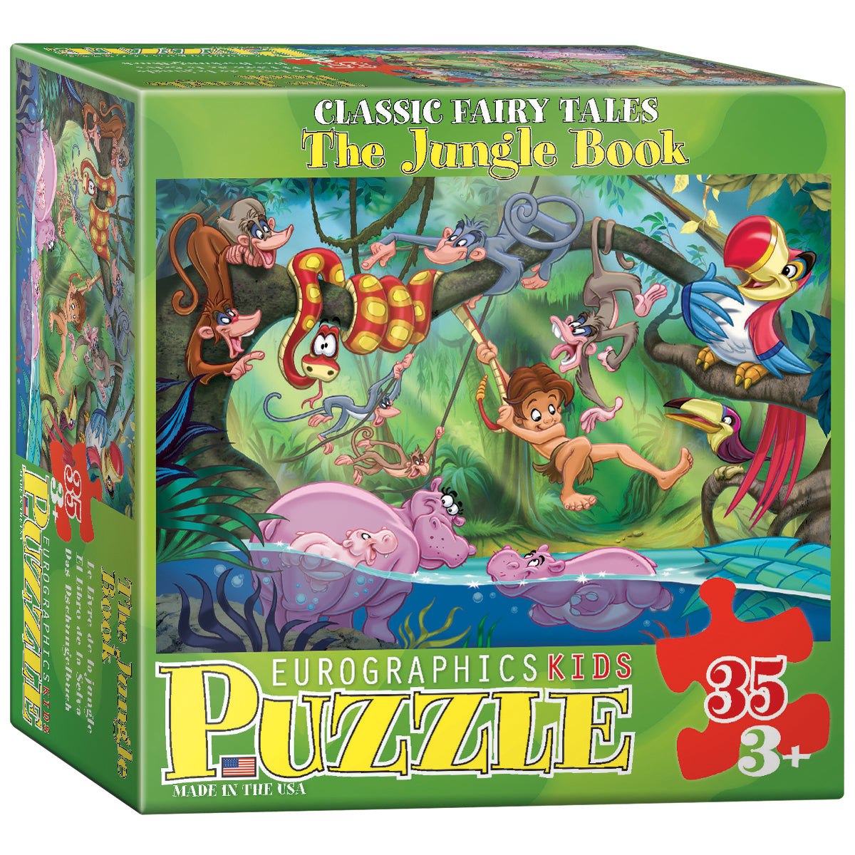 Rompecabezas Libro de la Selva x 35 piezas – Eurographics Puzzles