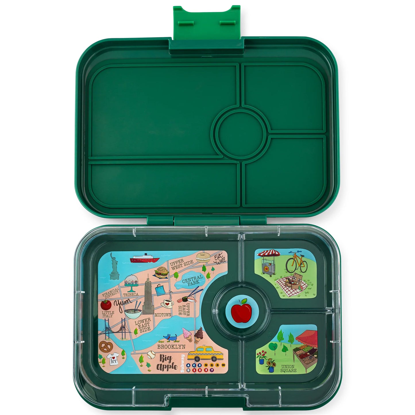 Lonchera Greenwich Green 4 divisiones – Yumbox