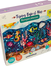 Rompecabezas Tesoros bajo el mar (36 pzas) – Unlimited
