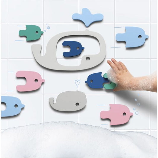 Rompecabezas De Baño Ballenas - Quut