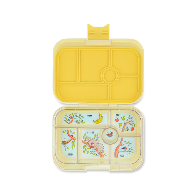 Lonchera Sunburst Yellow de 6 divisiones – Yumbox