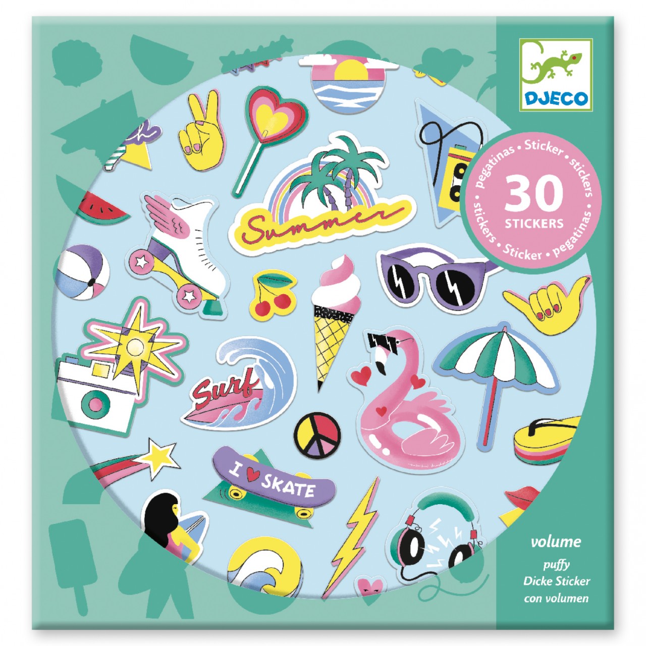 Stickers con Volumen – California – DJECO