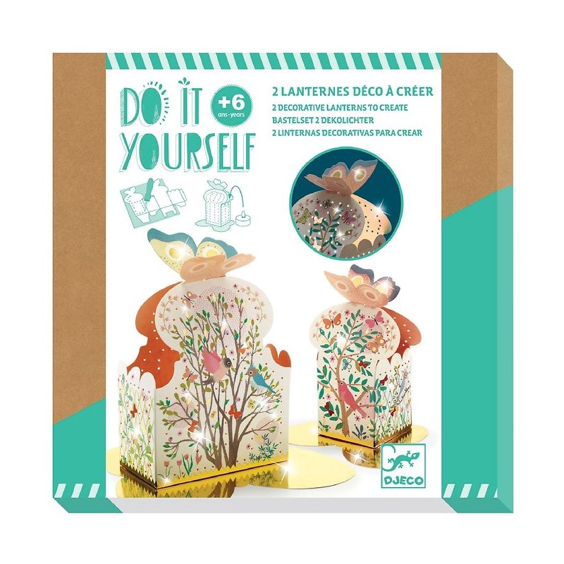 Manualidad DIY Farolillos de papel – Djeco