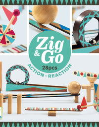 ZIG and GO – Circuito de construcción (28 Piezas) – Djeco
