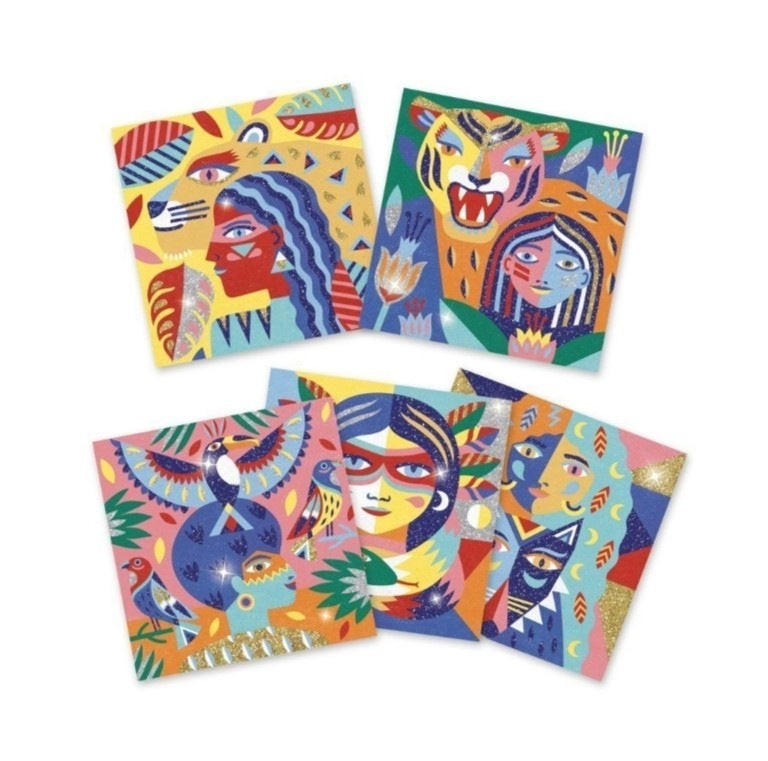 Set de Manualidad con Arena – Totem Animal – DJECO