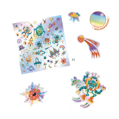 Stickers Holográficos – Intergaláctico – Djeco