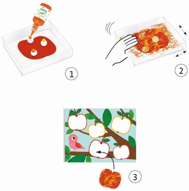 Pintando con canicas- Naturaleza – DJECO