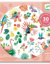 Stickers con Glitter – Paraíso – DJECO
