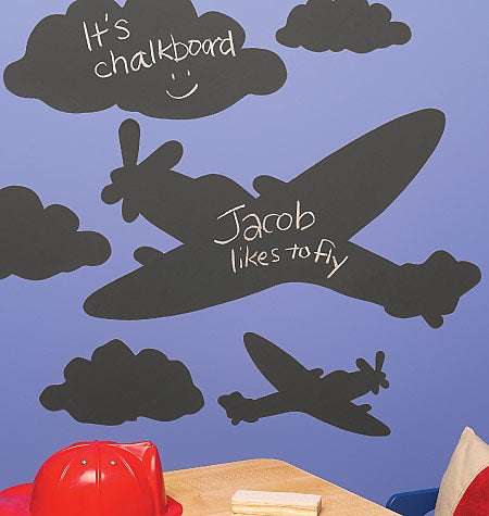 Pizarra Aviones y nubes Chalkboard – Wallies