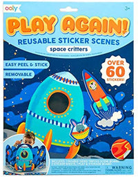 Space Critters – Escenas de pegatinas reutilizables – Ooly
