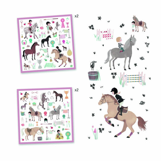 Pack de Stickers – Caballos – DJECO