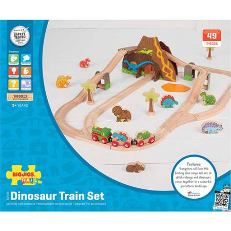 Set tren - Dinosaurios BIGJIGS-4029