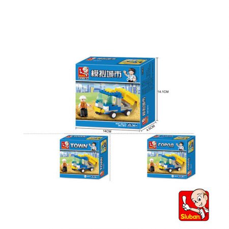 Set Camion Volquete x 65 piezas - Sluban-5550