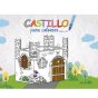 Castillo de cartón para colorear – kartoon