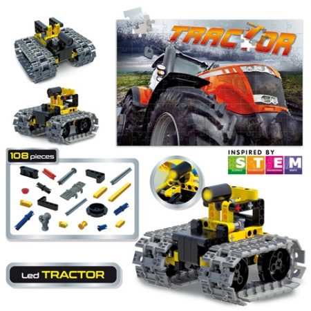 Set de construcción tractor con luz LED – LISCIANI