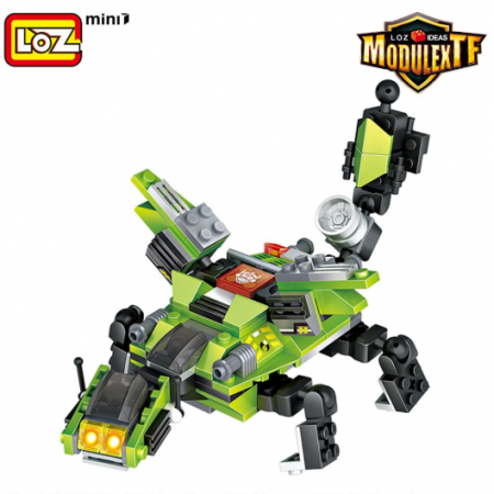 Robot 3 en 1 Verde (Crane) – LOZ