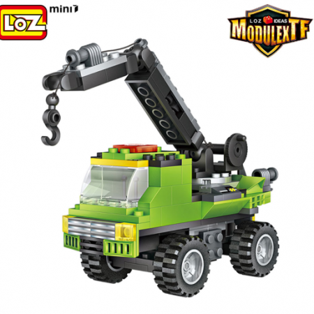 Robot 3 en 1 Verde (Crane) – LOZ