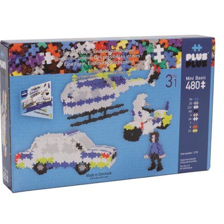 Policia 3 en 1 (480 piezas) – Plus-Plus