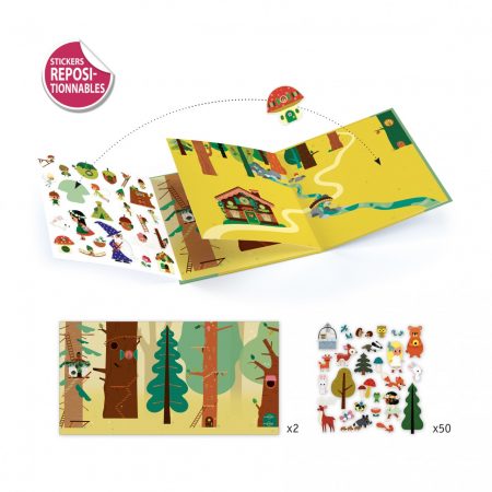 Historias de Stickers Reutilizables – El Bosque Encantado – Djeco