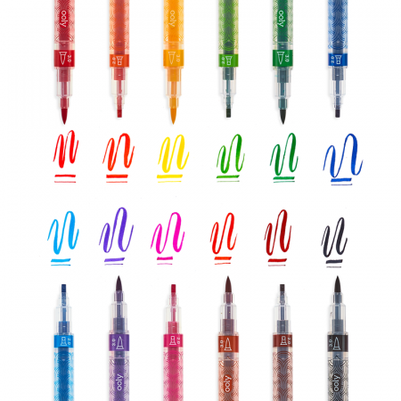 Marcadores de colores Doble Punta – Calligraphy Duo Markers  – Ooly