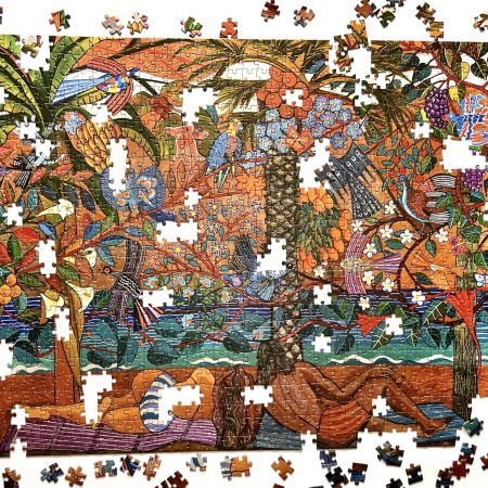 Rompecabezas “El paraíso del pájaro azul” por Víctor Delfín (1000 Piezas) – Lima Puzzle