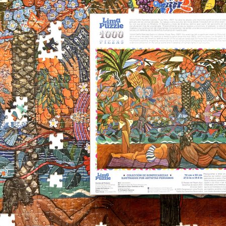Rompecabezas “El paraíso del pájaro azul” por Víctor Delfín (1000 Piezas) – Lima Puzzle