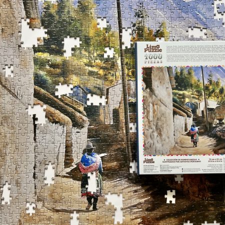 Rompecabezas “Callecitas de los andes” por Emilio Guzmán (1000 Piezas) – Lima Puzzle